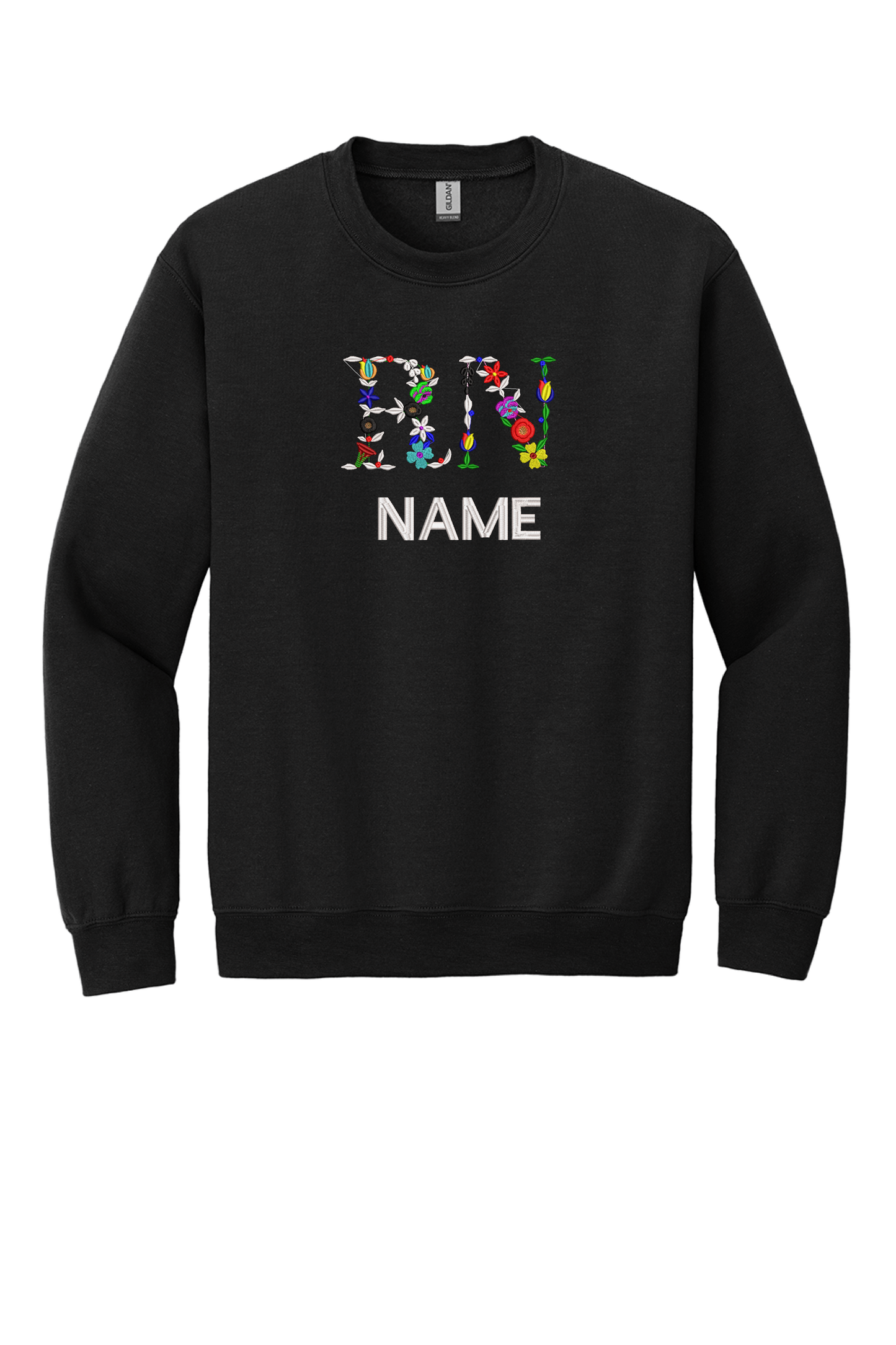 RN Floral letters.