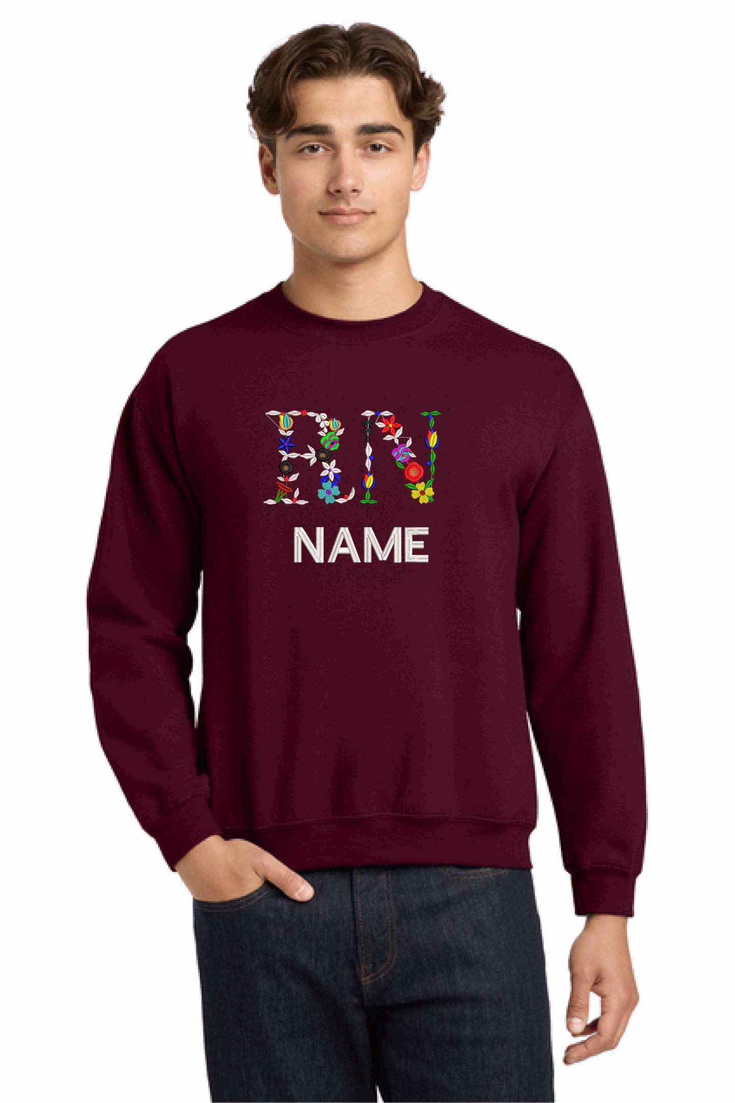 RN Floral letters.