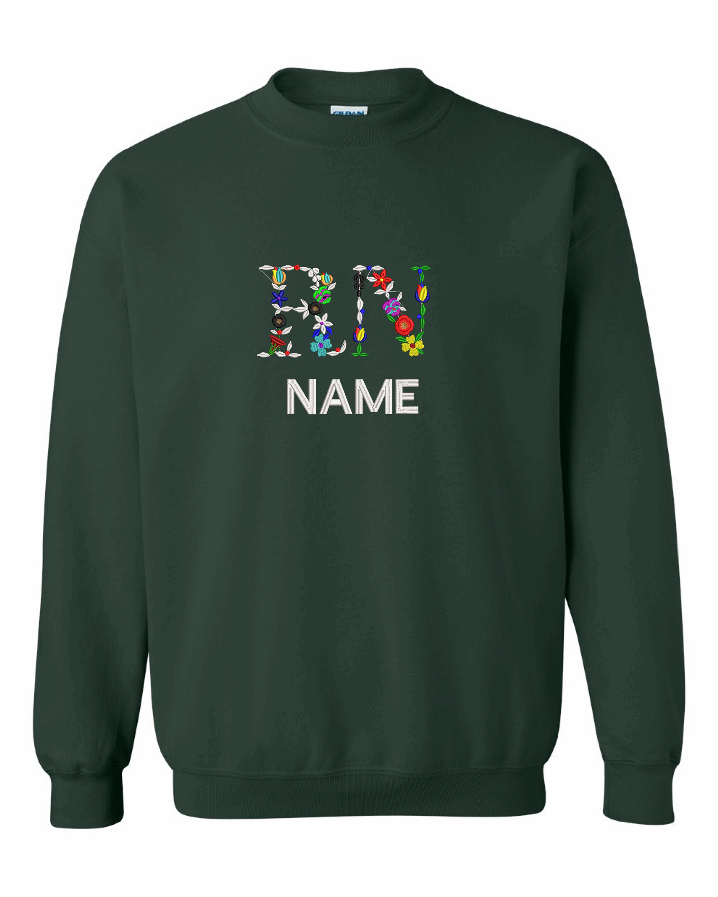 RN Floral letters.