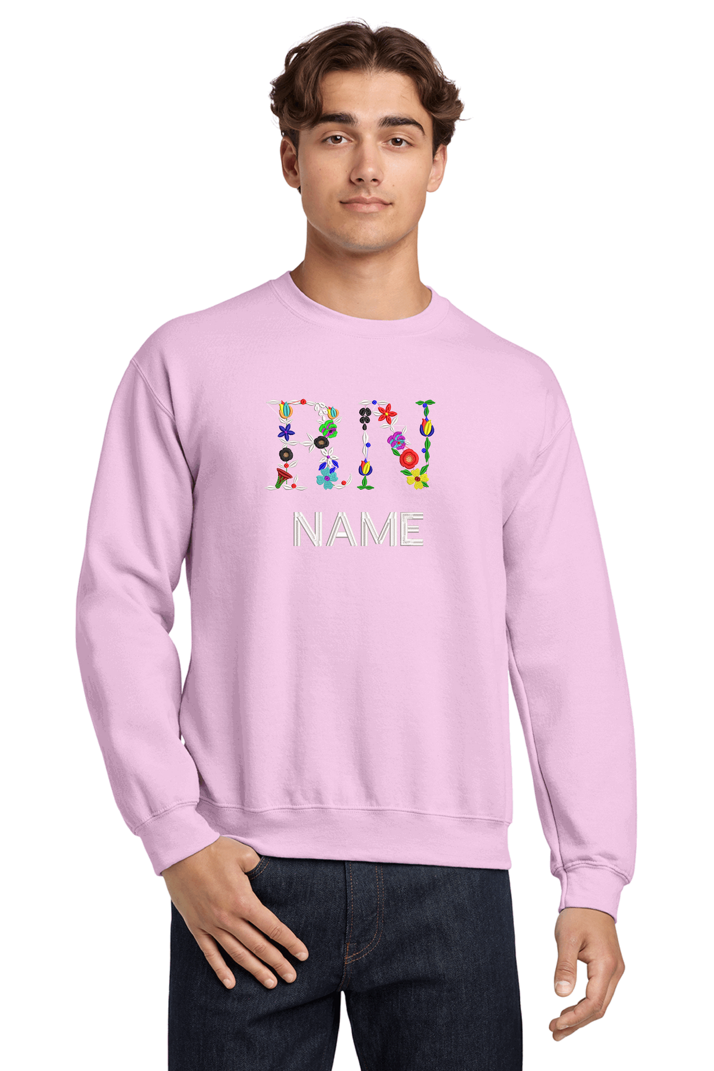 RN Floral letters.