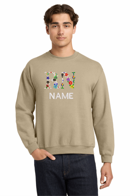 RN Floral letters.