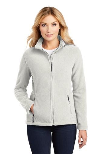 Custom Embroidered Fleece Jacket with Stethoscope Logo - Personalized Medical Layer.