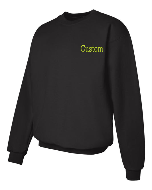 Custom Embroidered Sweatshirt - Dad Sweatshirt - Mom Sweatshirt - Personalized Embroidered Hoodie - Varsity Sweater - College Style Hoodie